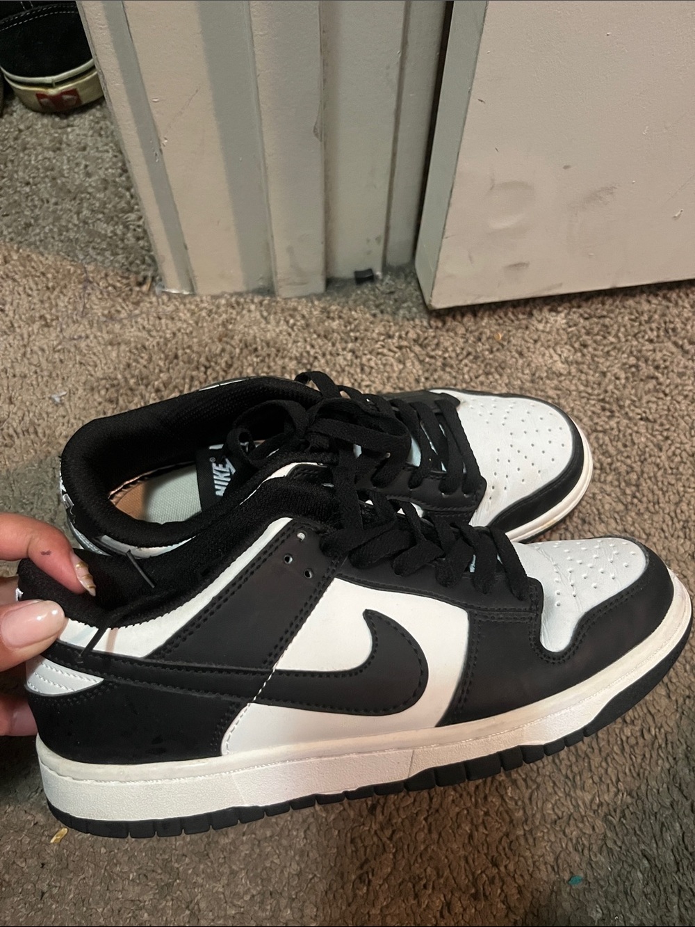 Nike Black and White Low-Top Sneakers